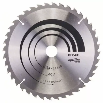 Disco de Sierra Bosch Optiline 10" 40 Dientes para Madera