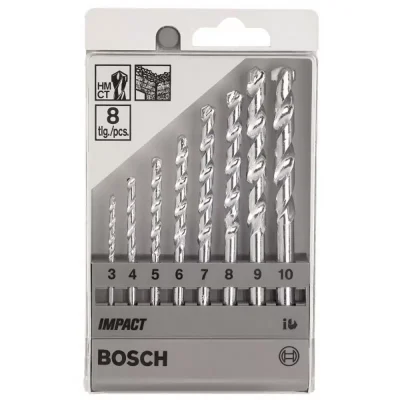 Juego de Brocas para Concreto Bosch CYL-1 2608.590.091-000 - 8 piezas de 3 a 10 mm