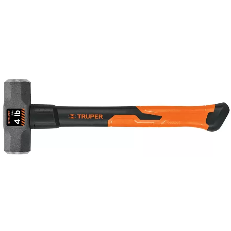 Comba Octogonal Truper 4 LBS Mango de Fibra de Vidrio 14"