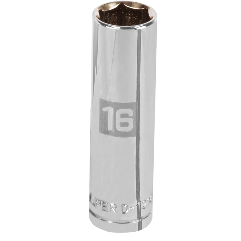 Dado Hexagonal 16mm Encastre 1/2" Largo Truper 13356