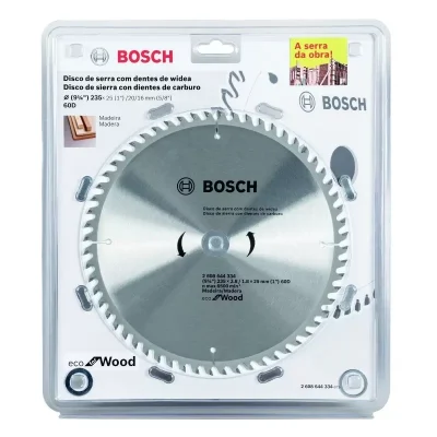Disco de sierra Bosch Eco 2608.644.331-000 de 7 1/4" con 60 dientes para madera
