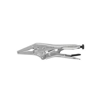Pinza de presión 9", punta larga, TRUPER