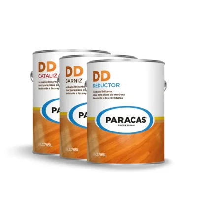 Kit Barniz Poliuretano DD Paracas Acabado Brillante para Madera