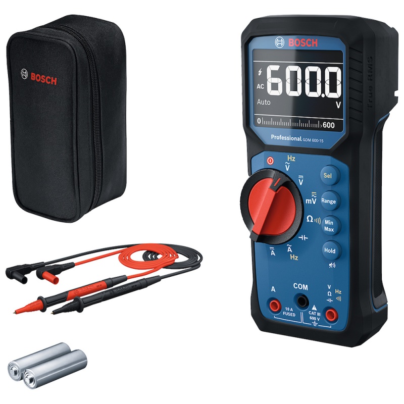 Multimetro Digital Bosch GDM 600-15 True RMS de 1000V con Proteccion IP65