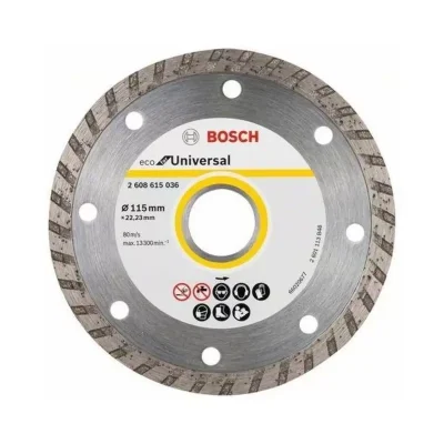Disco Diamantado Turbo Bosch ECO Universal 2608.615.036-000 de 4 1/2" para Corte en Seco