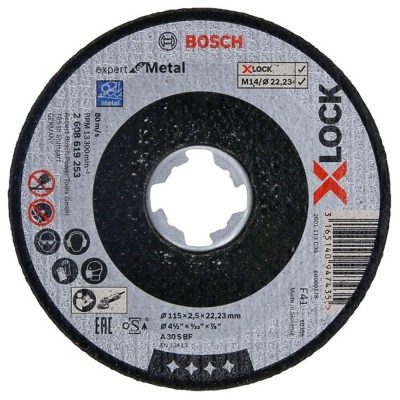 Disco de Corte para Metal Bosch 2608.619.253-000 X-LOCK - 4 1/2" x 2.5 mm