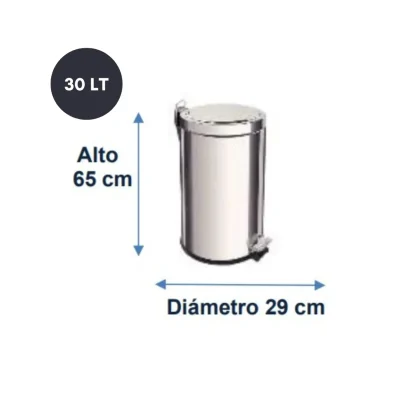 Tacho con Pedal de Acero Ebriel 30L