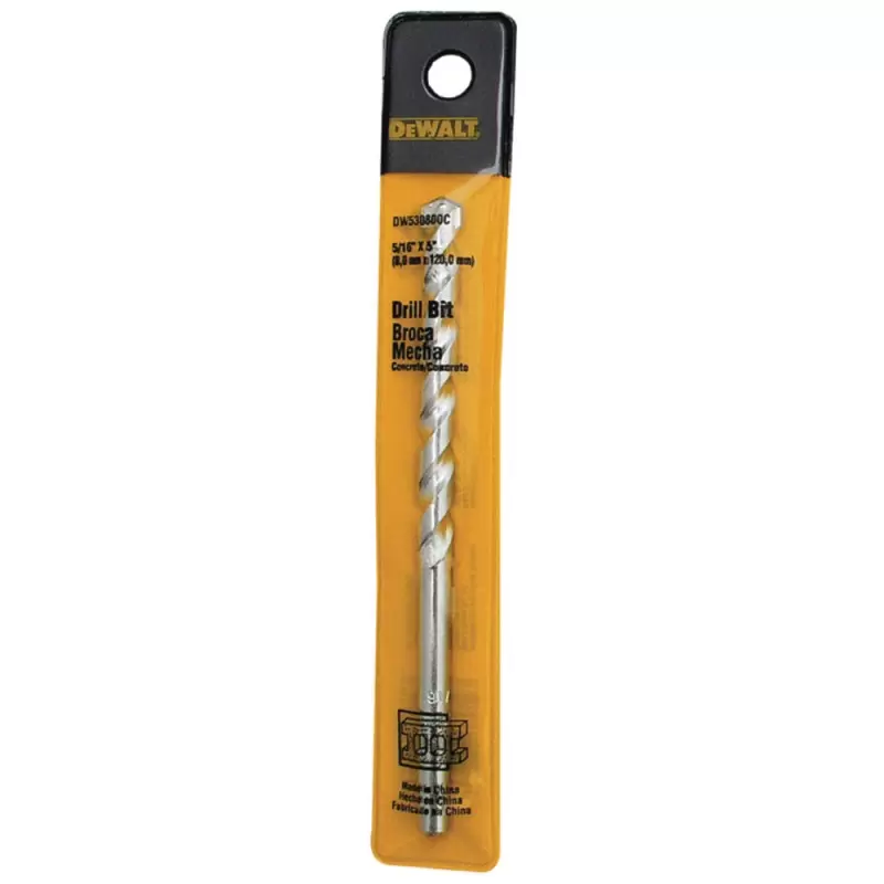 Broca para concreto DeWalt DW530800C de 8 x 120 mm con vastago cilindrico