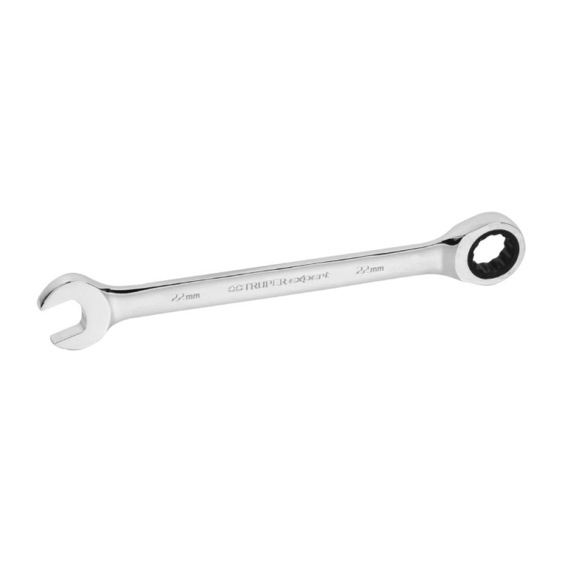 Llave Mixta Milimétrica Truper 22 x 279mm con Ratchet