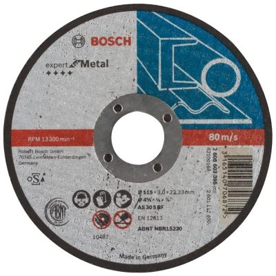 Disco de corte para metal Bosch Expert 4 1/2" x 3 mm x 7/8" reforzado con fibra de vidrio