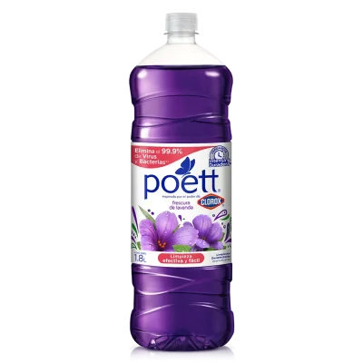 Limpiador Desinfectante Aromatizante Poett Frescura de Lavanda 1.8 L