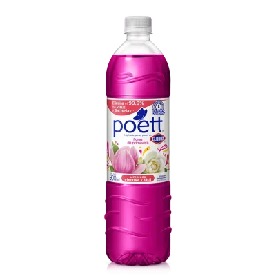 Limpiador Desinfectante Aromatizante Poett Flores de Primavera 900 ml