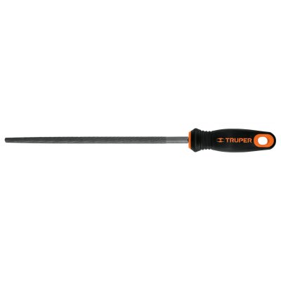Lima redonda bastarda 10" con mango Comfort Grip, Truper