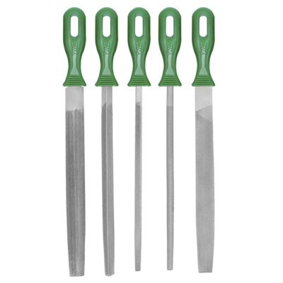 Juego de Limas Kamasa KM150 8" 5 Piezas Formas Surtidas con Mango PVC