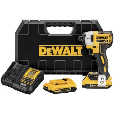 Atornillador de impacto DeWalt DCF887D2-B2 de 1/4" 20V brushless con 205 Nm, 2 baterías y maletín