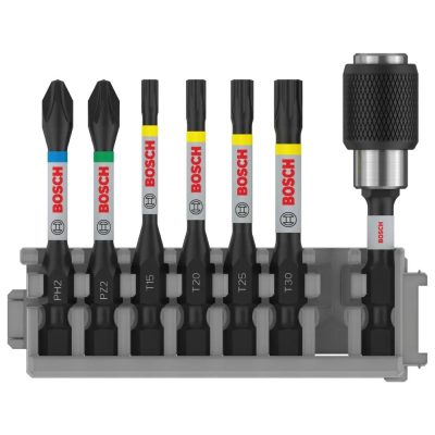 Set de Puntas Bosch Impact Pro 55mm + Adaptador 7 Piezas