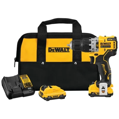 Taladro Percutor Inalámbrico DeWalt DCD706F2-B2 3/8" 12V Max XR Brushless con 2 Baterías y Cargador