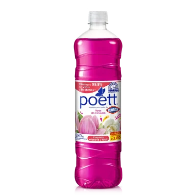 Limpiador Desinfectante Aromatizante Poett Flores de Primavera 750 ml