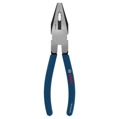 Alicate Universal Bosch 180 mm de Acero Cromo Vanadio con Mango Bimaterial