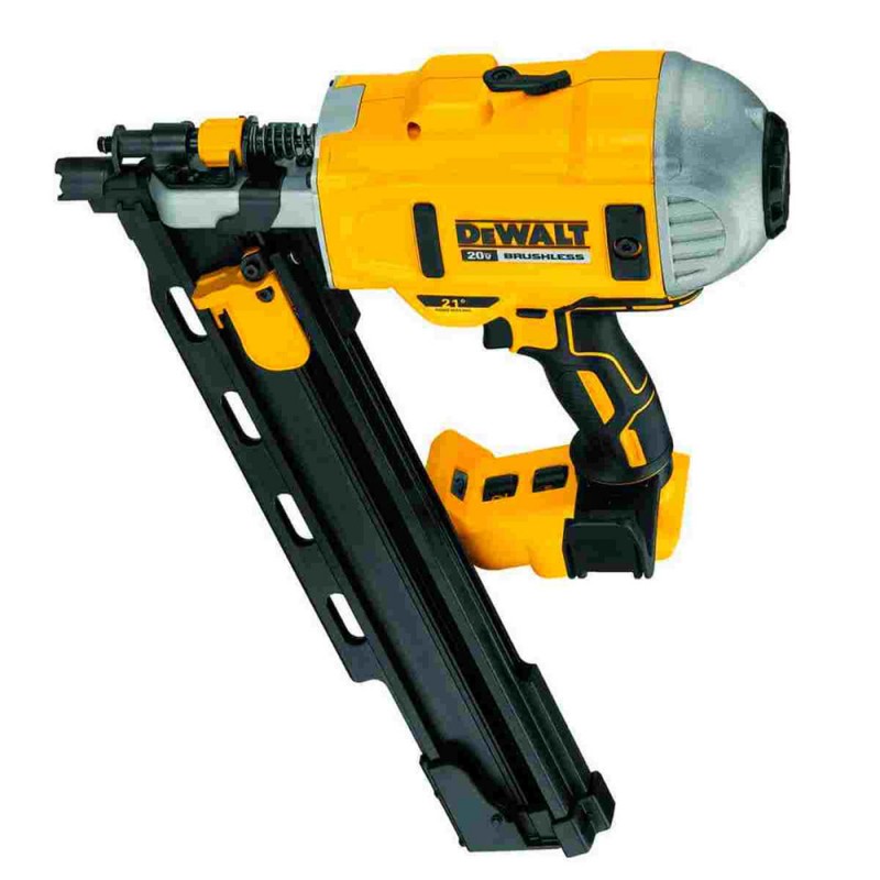 Clavadora inalambrica DeWalt DCN21PLB de 20 V XR a 21 grados para estructuras