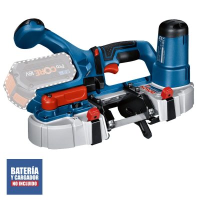 Sierra de banda inalámbrica Bosch GCB 18V-63 con capacidad de corte de 63,5 mm (baretool)