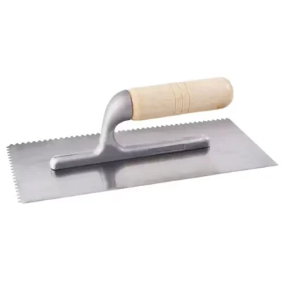 Plancha para Empastar Toolcraft Dentada de 5" x 11" con Mango de Madera