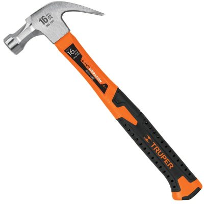 Martillo de Uña Curva Truper 16 Oz Mango de Fibra de Vidrio
