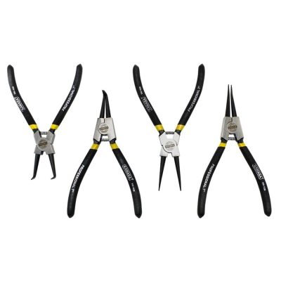 Juego de Alicates para Anillos de Retención Kamasa KM085 4 Piezas 178 mm Punta Recta y Curva