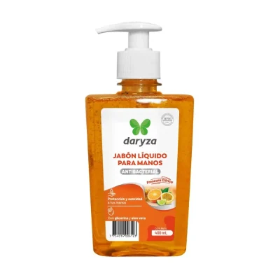 Jabón Líquido Antibacterial Frescura Cítrica para Manos Daryza x 400 ml