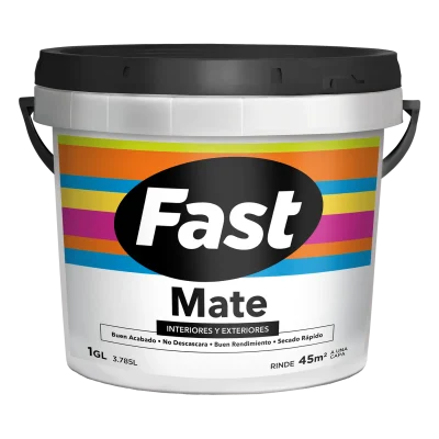 Pintura Látex Fast Mate para Interiores y Exteriores