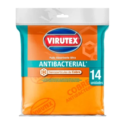 Paño Antibacterial Virutex Pack 14 unidades