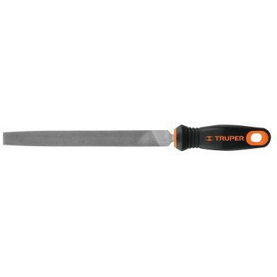 Lima plana bastarda 8" con mango Comfort Grip, TRUPER