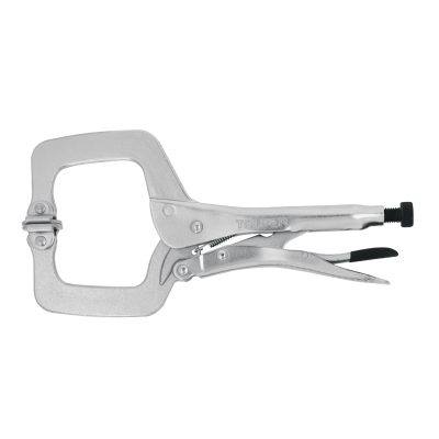 Pinza de presión 11" tipo "C" con mordaza autoajustable, TRUPER