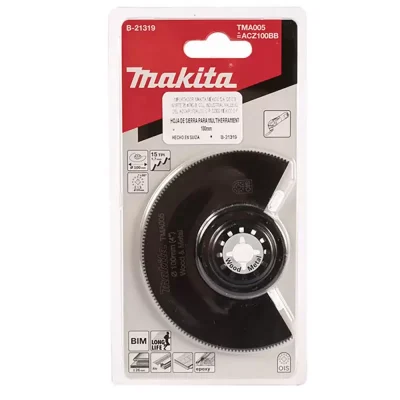 Cuchilla Concava Bimetal Makita TMA005 100mm para Multiherramienta
