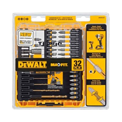 Set de Puntas y Brocas DeWalt MaxFit DWA2SLS32 32 Piezas con Manguito Screw Lock