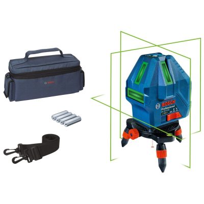 Nivel láser autonivelante Bosch GLL 50-15 XG de 3 líneas verdes con 15 m de alcance