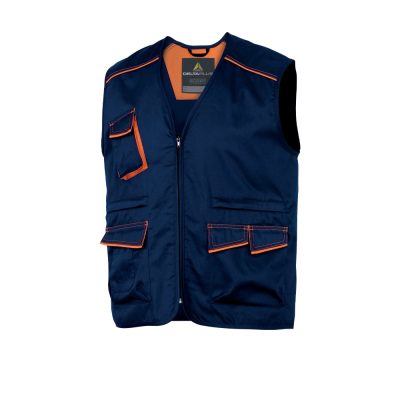 Chaleco de Trabajo Delta Plus M6GIL Panostyle Azul Marino/Naranja