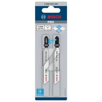 Hoja de Sierra Caladora Bosch T130RF de Carburo para Cerámica y Baldosas (2 unidades)