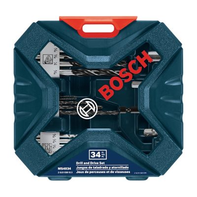 Set de Brocas y Puntas Bosch X-Line 34 Piezas con Estuche