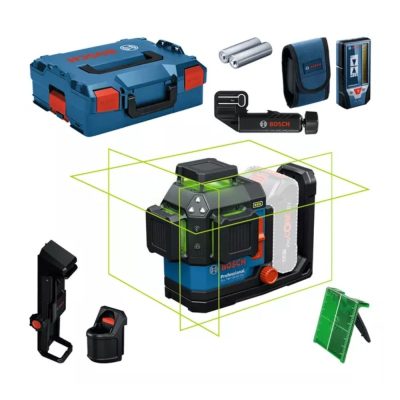 Nivel Láser de Líneas Bosch GLL 18V-120-33 CG - 3 líneas verdes 360°, alcance 35 m