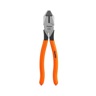Pinza para electricista 8" uso rudo, mango PVC, TRUPER