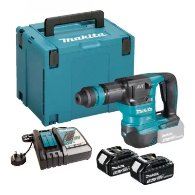 Martillo demoledor inalámbrico Makita DHK180RTJ 18V SDS-Plus con 2 baterías