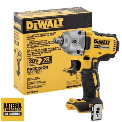 Llave de Impacto Inalámbrica DeWalt DCF894HB 20V Max XR Brushless de 447 Nm y 3 Modos