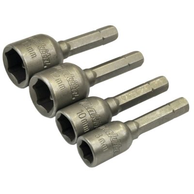 Set de dados hexagonales Makita B-57554 milimétricos 1/4" Hex, 4 piezas