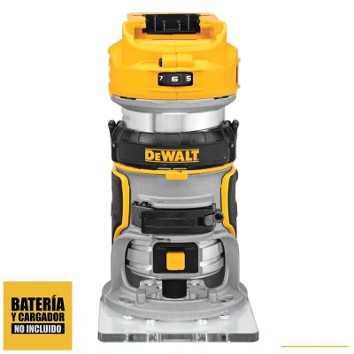 Ruteadora Fresadora Compacta DeWalt DCW600B 20V XR Brushless Pinza 1/4" (Baretool)