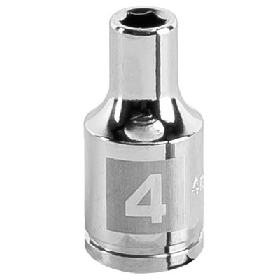 Dado Hexagonal Truper 4mm Corto Encastre 1/4" 13166