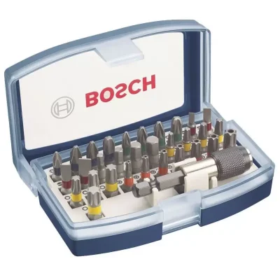 Set Bosch 2607.017.359 de 32 Puntas de Atornillar Colour Code con Portapuntas Universal