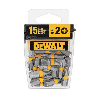 Puntas de atornillar DeWalt DWA1PH2-15 MaxFit PH2 de 1" en caja TicTac de 15 unidades