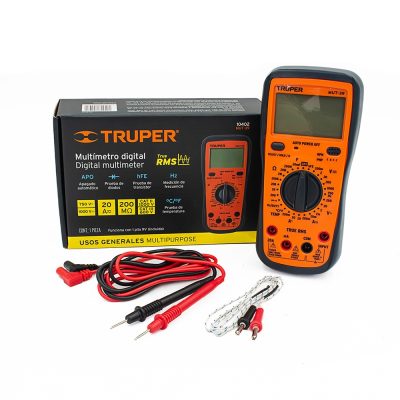 Multímetro Digital Profesional 750V CA/CC Truper 10402