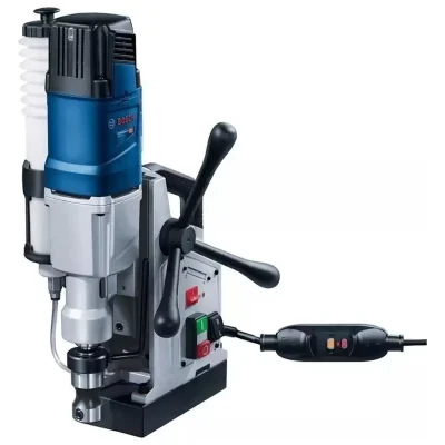 Taladro de base magnética Bosch GBM 50-2 de 1200 W, 2 velocidades y fresas hasta 50 mm